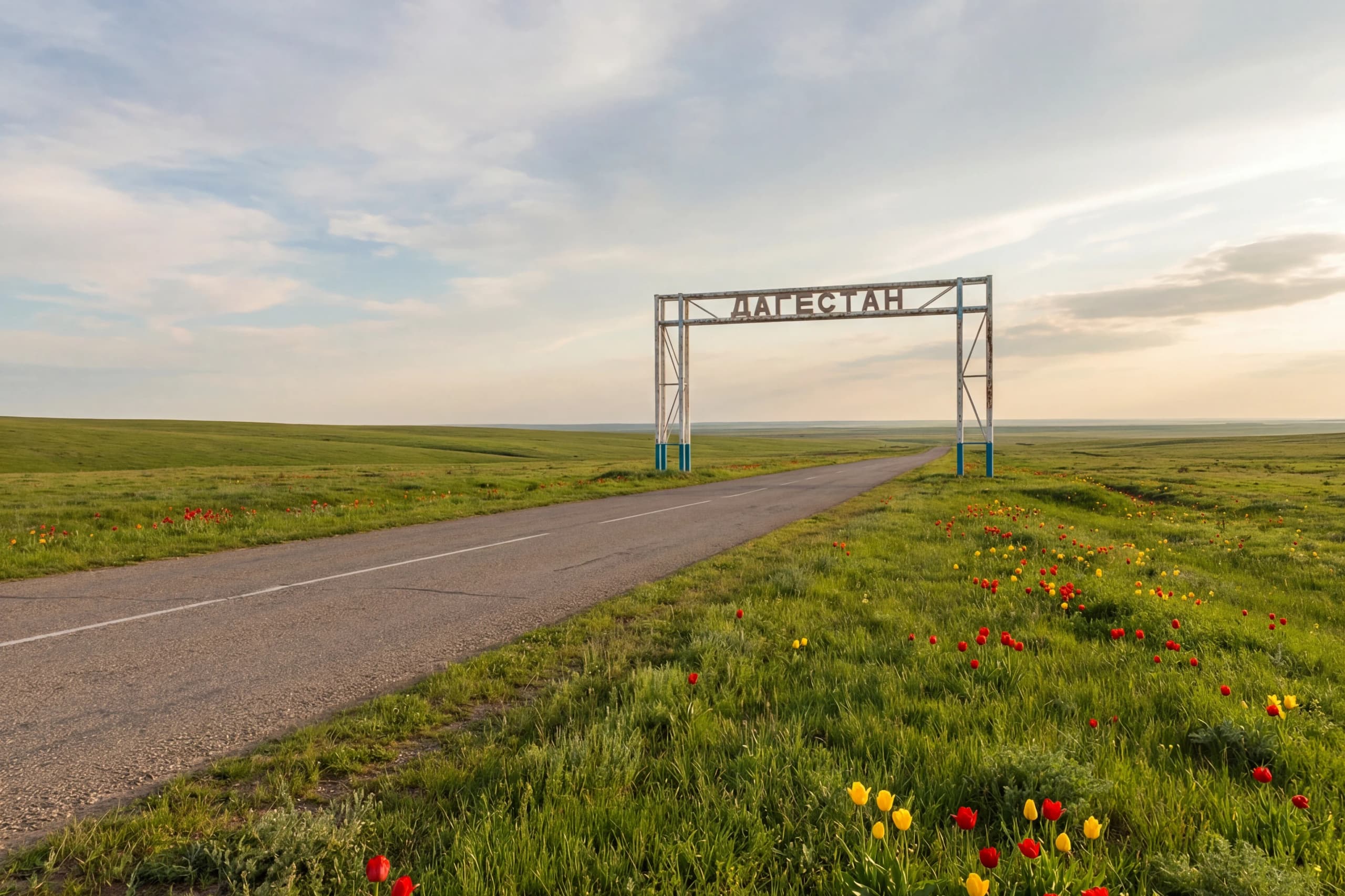 Дорога через калмыцкую степь — путь в Дагестан