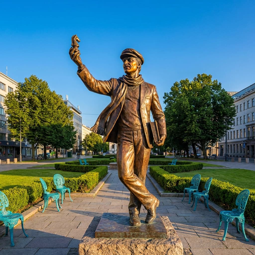 Скульптура «Остап Бендер» в Элисте