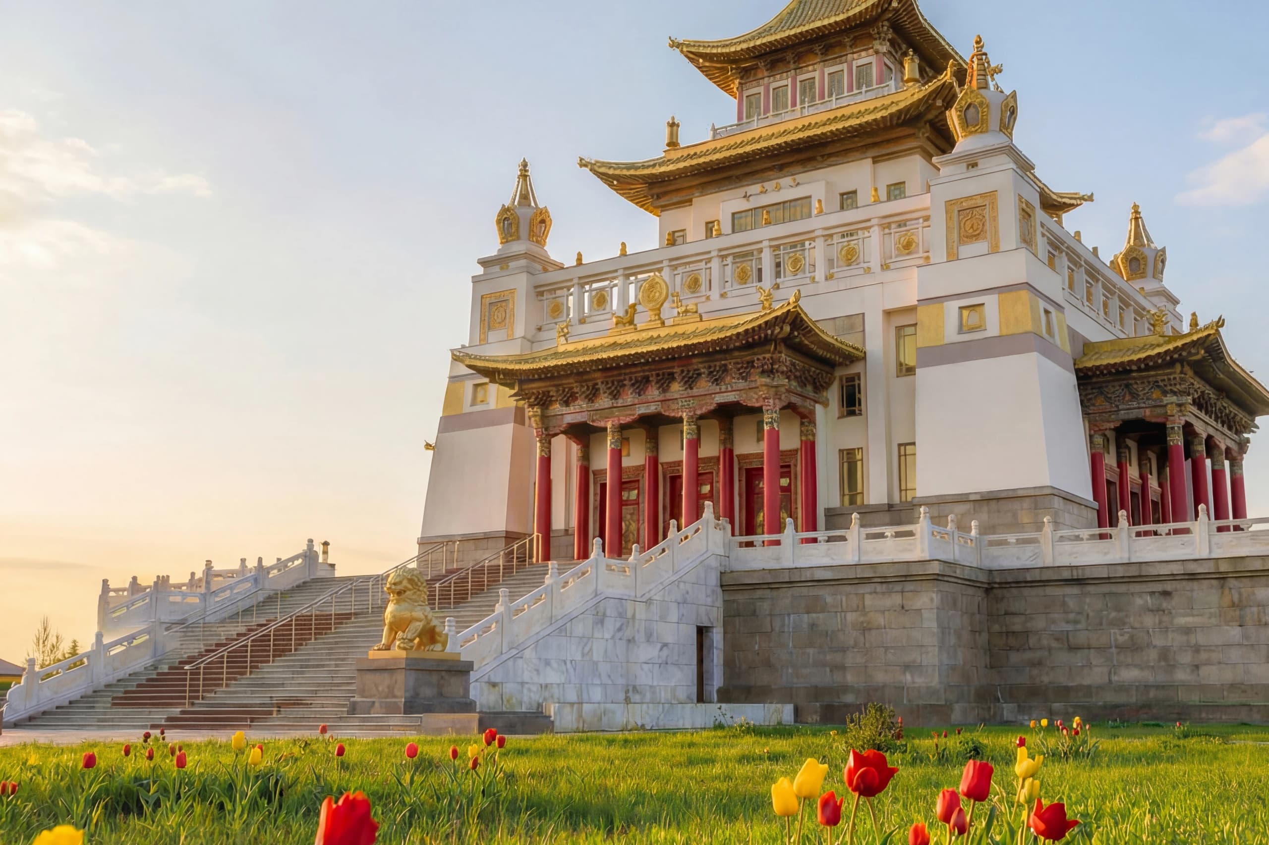 Золотая обитель Будды Шакьямуни в Элисте