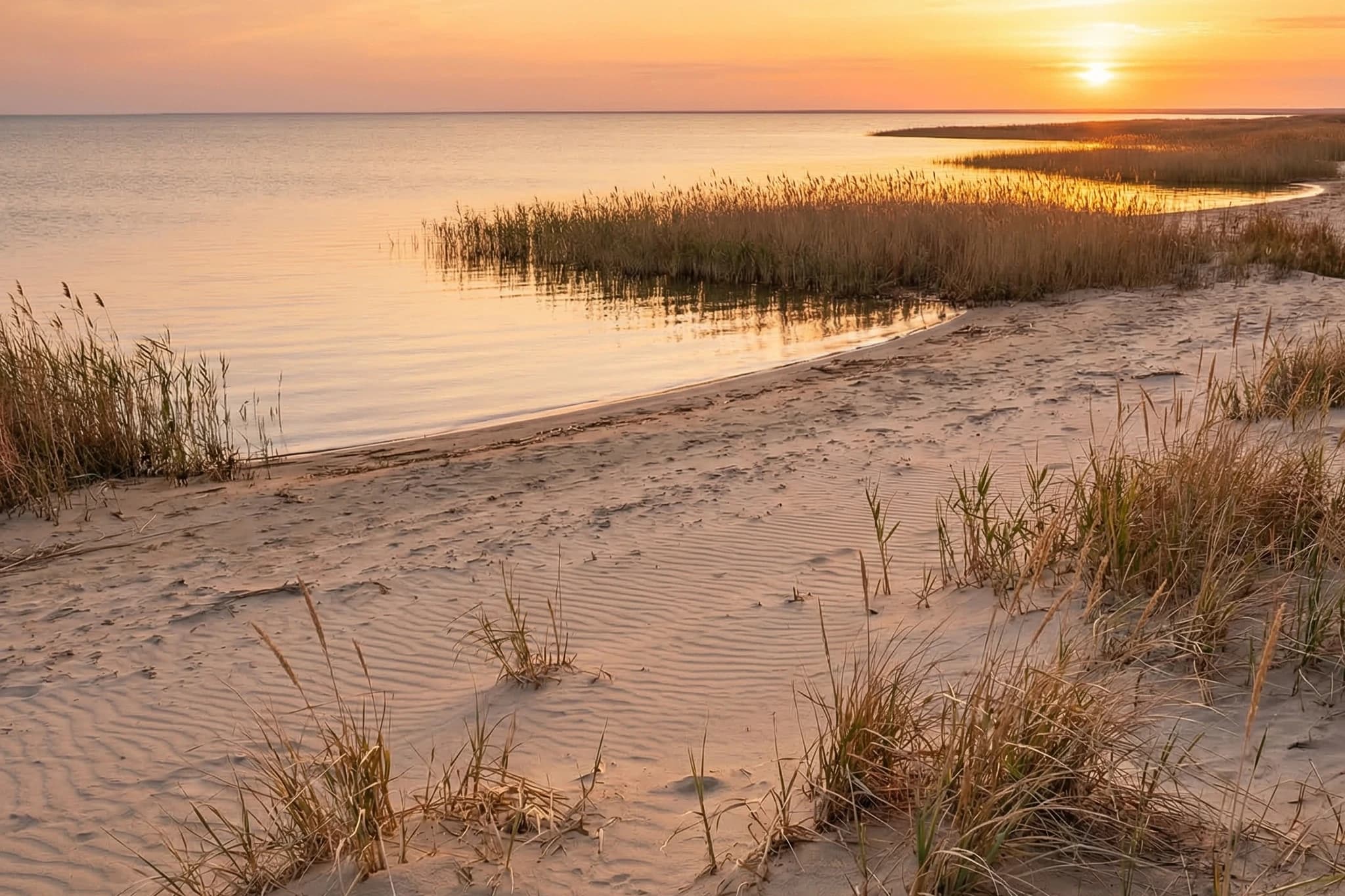 Каспийское море в Калмыкии