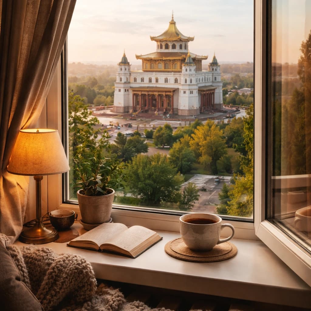 Отели и гостевые дома в Элисте с видом на буддийский храм