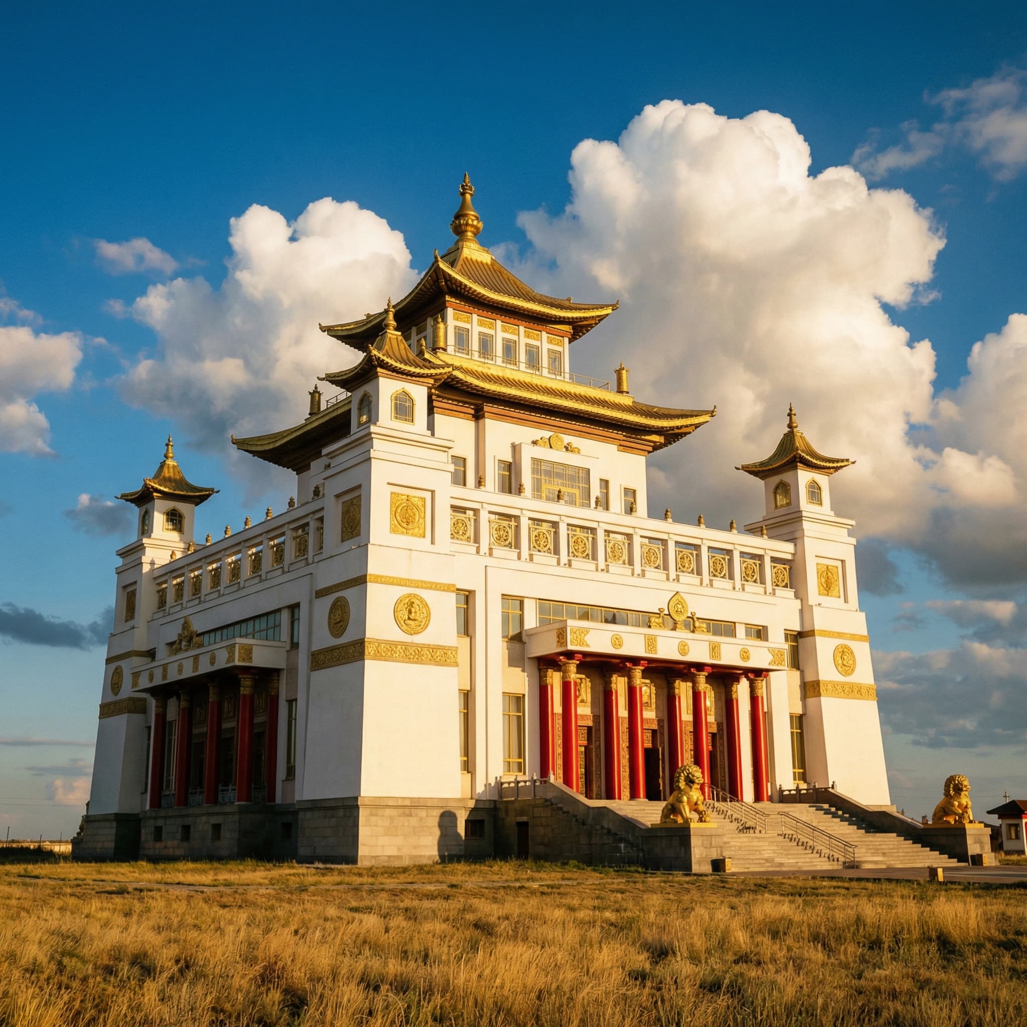 Золотая обитель Будды Шакьямуни — главный буддийский храм Калмыкии