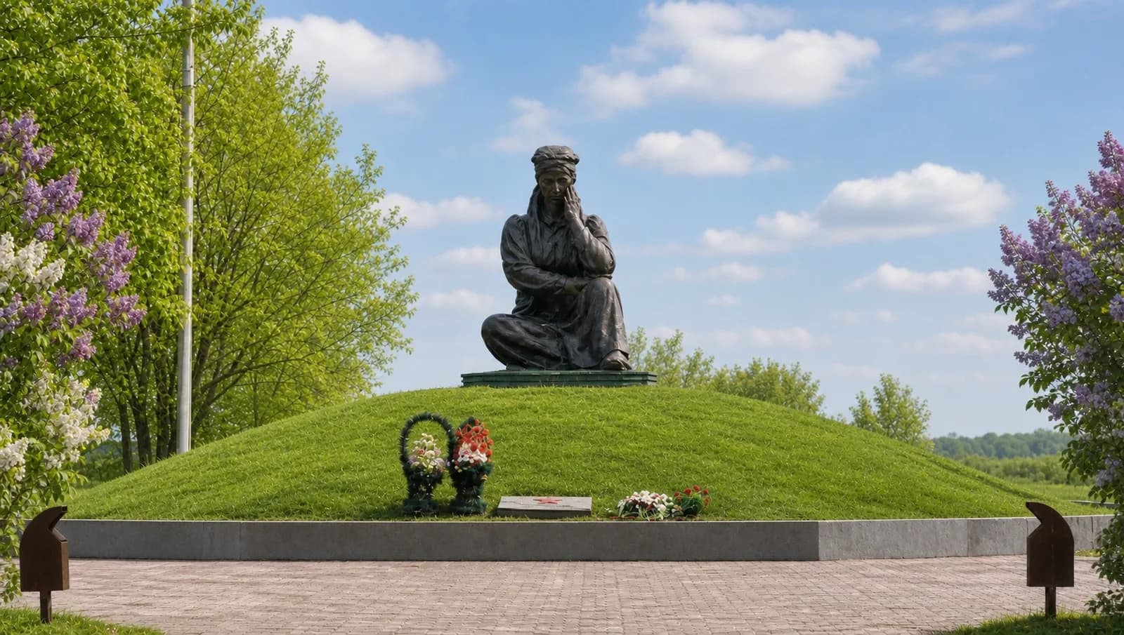 Мемориал «Скорбящая мать» в сквере памяти Цаган Амана