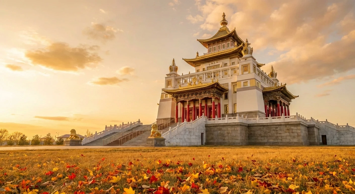 Золотая обитель Будды Шакьямуни в Элисте